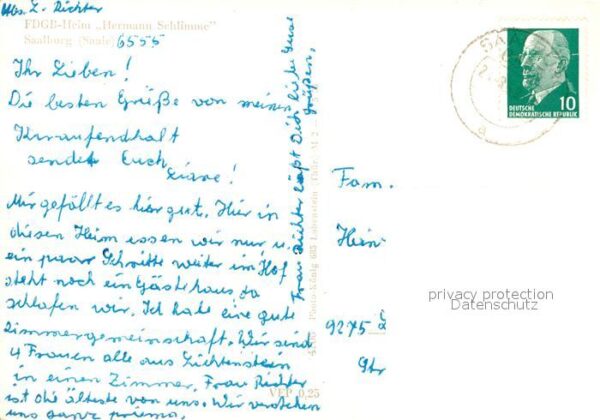 Saalburg Saale FDGB Heim Hermann Schlimme – Bild 2