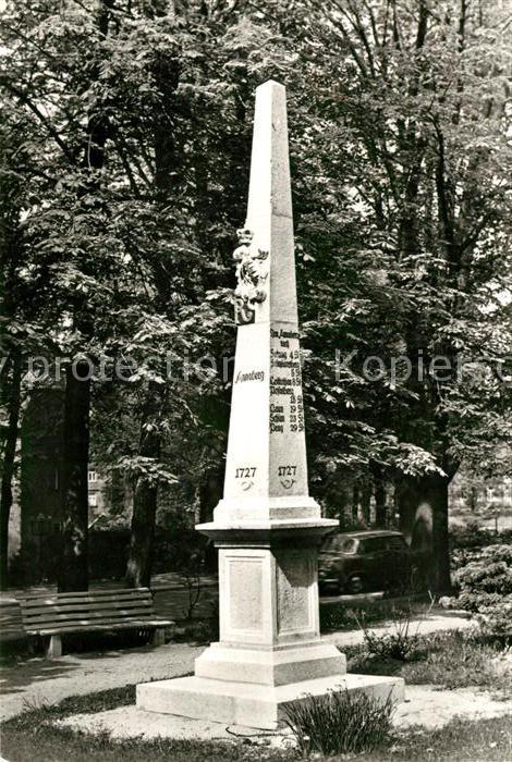 Annaberg-Buchholz Erzgebirge Distanzsäule Köselitzplatz