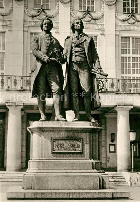Weimar Thueringen Goethe Schiller Denkmal