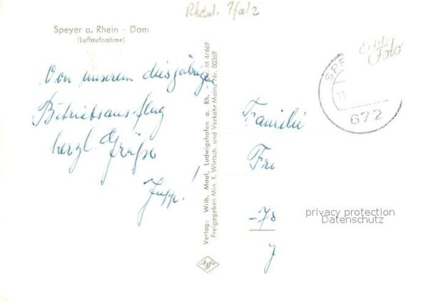 Speyer Rhein Fliegeraufnahme Dom – Bild 2