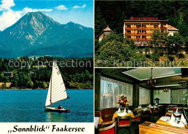 Faakersee Hotel Sonnblick Segelboot