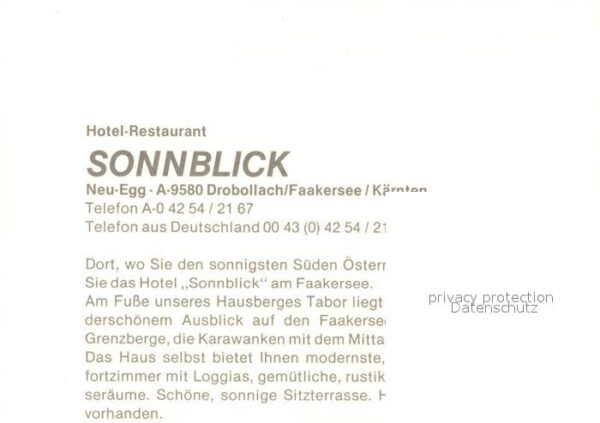 Faakersee Hotel Sonnblick Segelboot – Bild 2