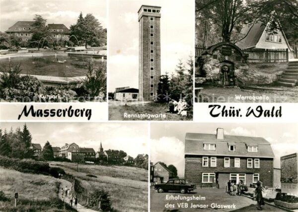 Masserberg Rennsteigwarte Kurpark Werraquelle Erho