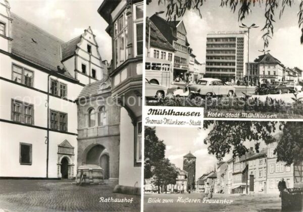Muehlhausen Thueringen Rathaushof Hotel Stadt Mühlhausen Äußer