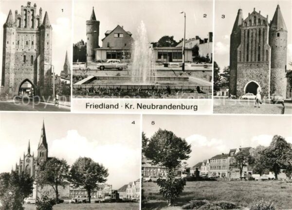 Friedland Mark Neubrandenburger Tor Marktplatz