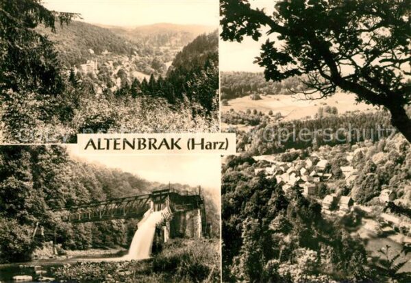 Altenbrak Harz Blick von Wetzensteinklippe Wasserüberf