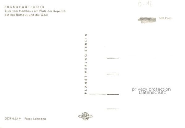 Frankfurt Oder Platz der Republik Rathaus Oder – Bild 2