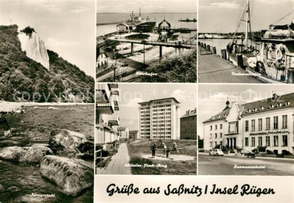 Sassnitz Ostseebad Ruegen Königsstuhl Fährhafen Fischereihafen Se