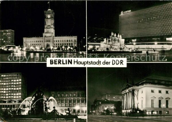 Berlin Rathaus Neptunbrunnen Warenhaus Centrum