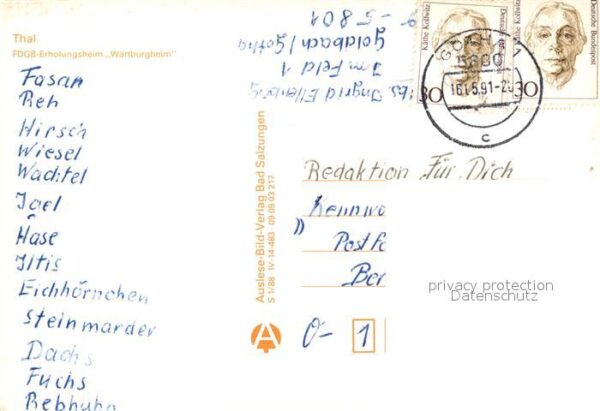 Thal Ruhla FDGB Erholungsheim Wartburgheim – Bild 2