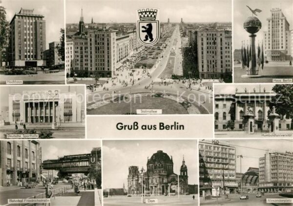 Berlin Hochhaus Haus Berlin Stalinallee Deutsc