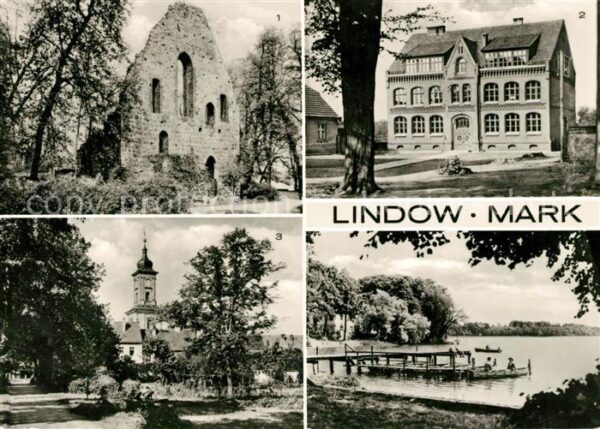 Lindow Mark Klosterruine Zentralschule Kirche Wutzs