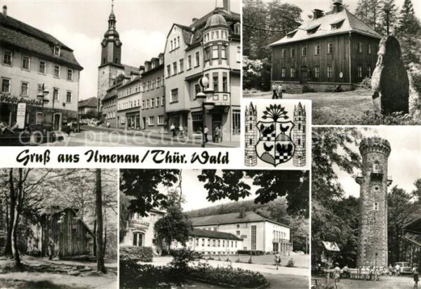 Ilmenau Thueringen Marktstraße Jagdhaus Gabelbach Goethehä