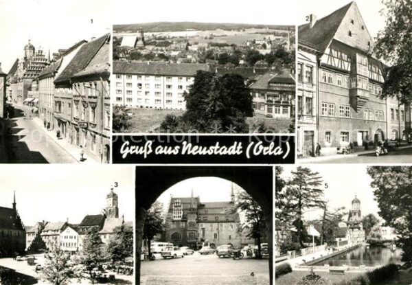 Neustadt Orla Rathaus Lutherhaus Markt Gamsenteich