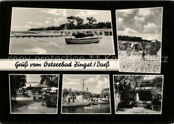 Zingst Ostseebad Milchbar Hafen Kurhaus Strand