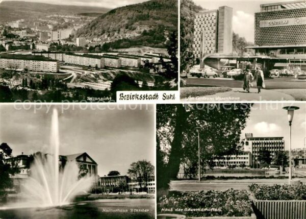 Suhl Thueringer Wald Centrum Warenhaus Kulturhaus 7 Oktober