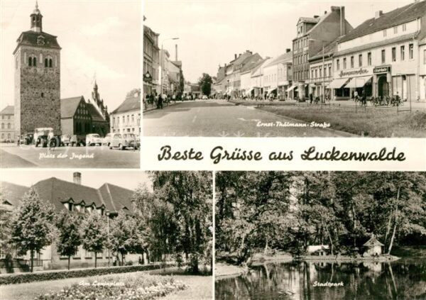 Luckenwalde Platz der Jugend Leninplatz Stadtpark E