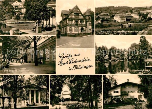 Bad Liebenstein Kurhaus Postamt Heinrich Mann Sanatoriu