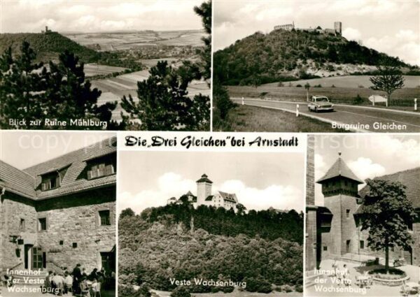 Arnstadt Ilm Die Drei Gleichen Burgruine Gleichen Ru