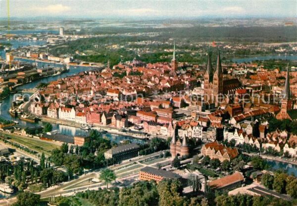 Luebeck Fliegeraufnahme