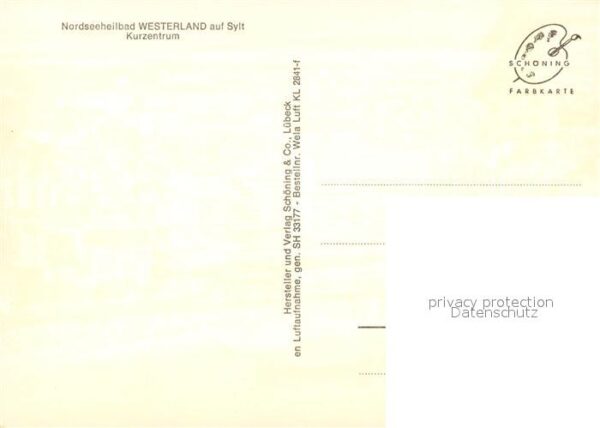 Westerland Sylt Kurzentrum Fliegeraufnahme – Bild 2