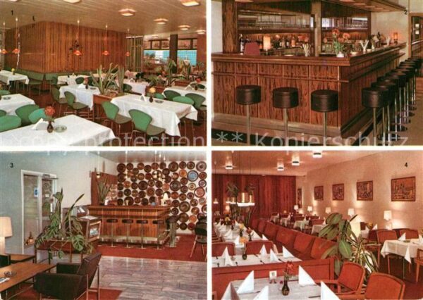 Sassnitz Ostseebad Ruegen Gaststätte Arkona Bar Hotelhalle Restau
