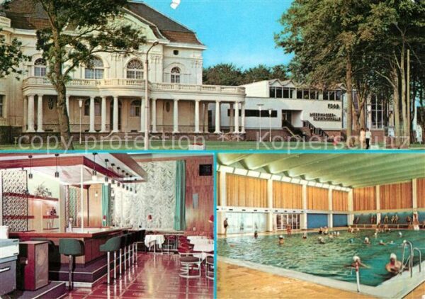 Kuehlungsborn Ostseebad Meerwasserschwimmhalle des FDGB Bar Hal