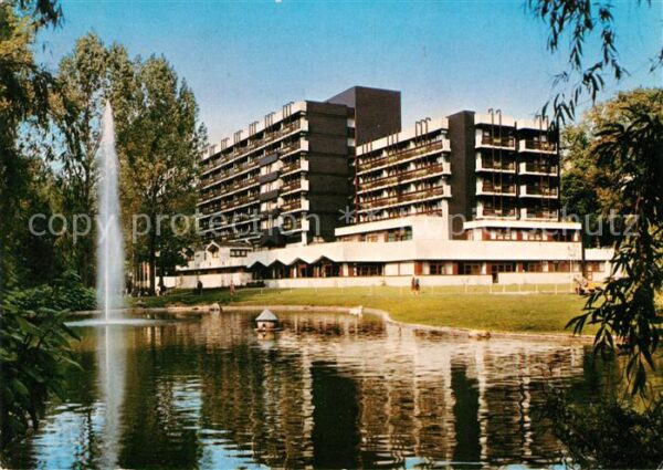 Bad Neustadt Kurpark Klinik Fontäne