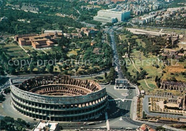 Roma Rom Veduta aerea del Colosseo