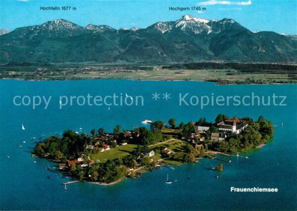 Frauenchiemsee Kloster Frauenwörth Fliegeraufnahme mit