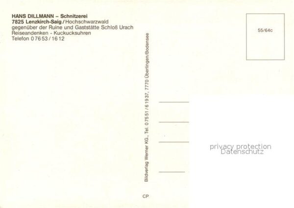 Saig Schwarzwald Hans Dillmann Schnitzerei – Bild 2