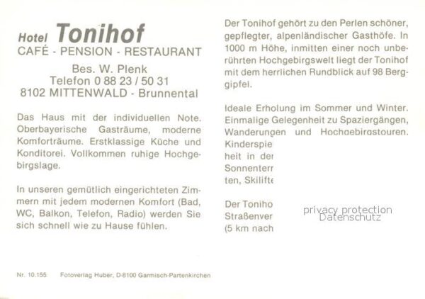 Mittenwald Bayern Hotel Tonihof Gastraum Zimmer Hallenbad – Bild 2