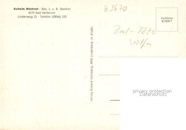 Bad Heilbrunn Kurheim Waldrast – Bild 2