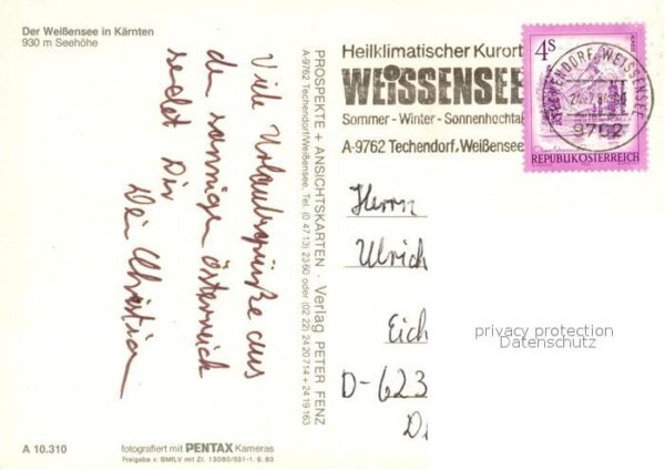 Techendorf Weissensee Fliegeraufnahme mit Weissensee – Bild 2