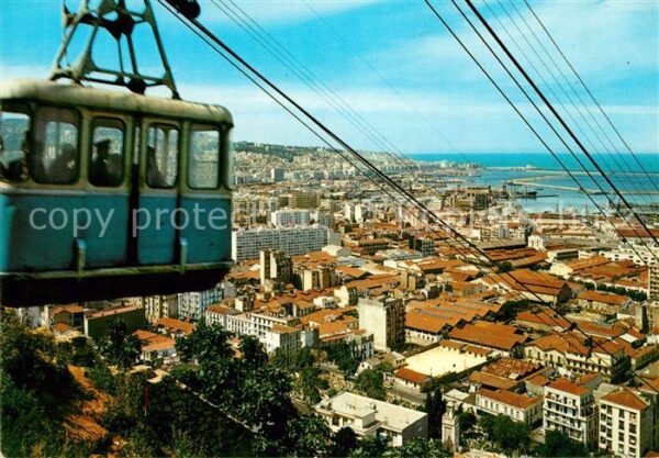 Alger Algerien Luftseilbahn und Gesamtansicht