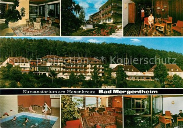 Bad Mergentheim Kursanatorium am Hexenkreuz Teilansicht