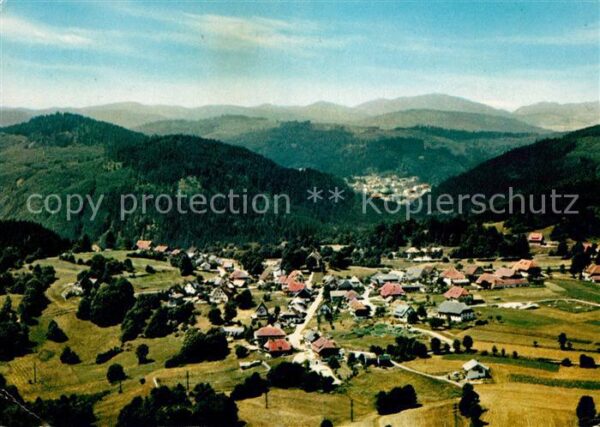 Haeusern Schwarzwald Blick auf St Blasien