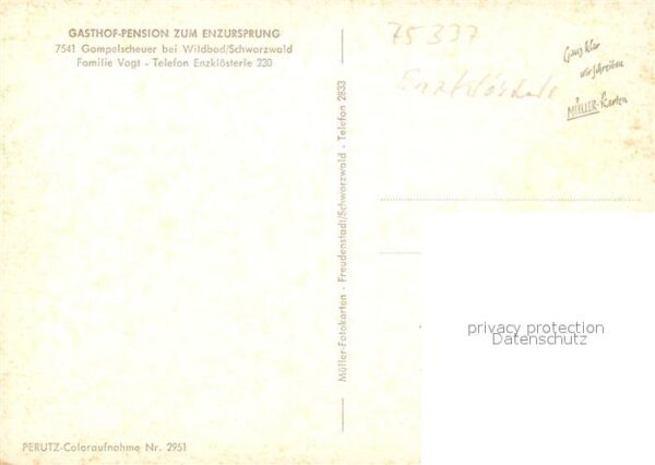 Gompelscheuer Gasthof Pension Zum Enzursprung – Bild 2