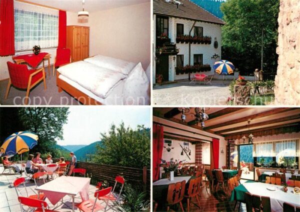 Sterneck Lossburg Pension Burgschenke Terrasse Zimmer Gas