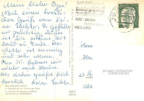 Bad Driburg Sanatorium Berlin und Sanatorium Rosenb – Bild 2