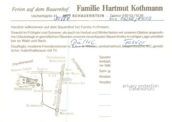 Schauenstein Ferien auf dem Bauernhof Zum Wiesengrun – Bild 2