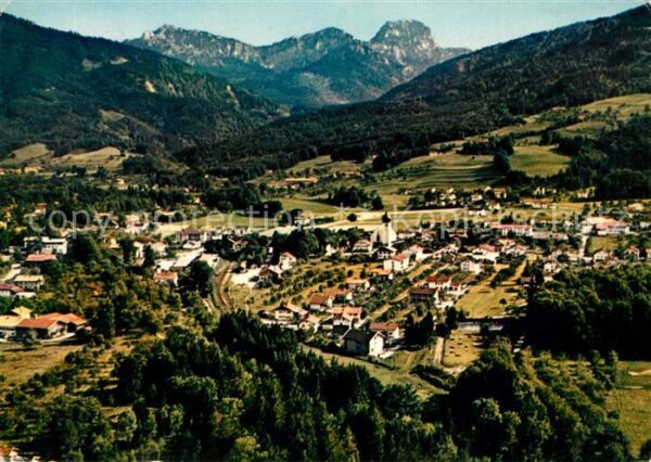 Bad Feilnbach Fliegeraufnahme mit Wendelstein