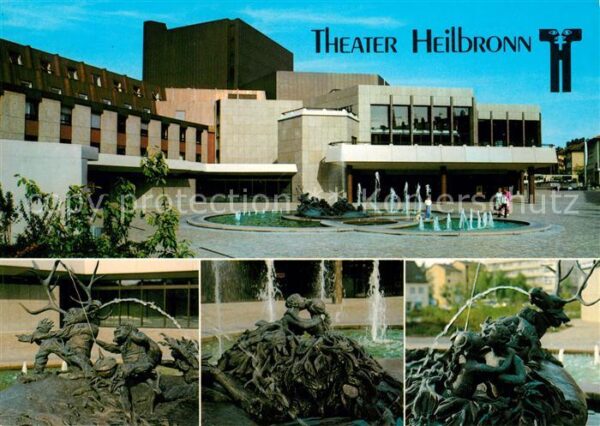 Heilbronn Neckar Neues Stadttheaters Skulpturen