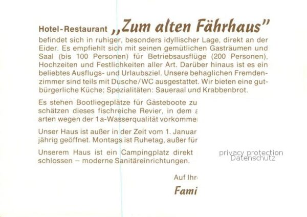 Eiderstedt Hotel Restaurant Zum alten Fährhaus Gas – Bild 2