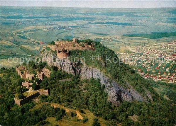 Singen Hohentwiel Burgruine Hohentwiel Fliegeraufnahme