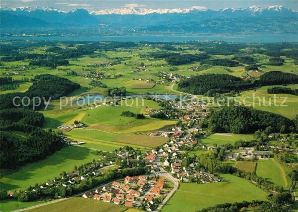 Neuravensburg Fliegeraufnahme mit Bodensee und Schwei