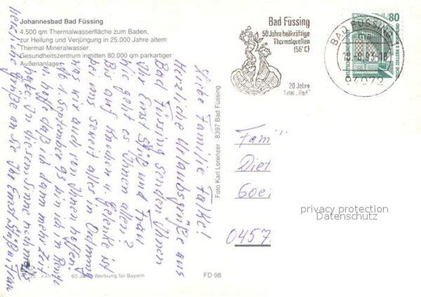 Bad Fuessing Johannesbad Fliegeraufnahme – Bild 2