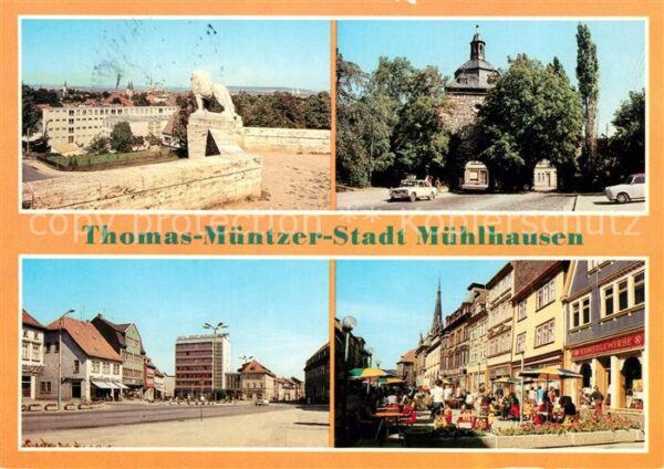 Muehlhausen Thueringen Teilansicht Am Frauentor Wilhelm Pieck