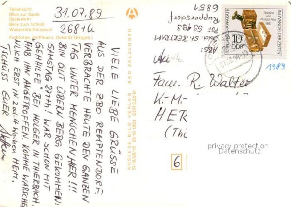 Ziegenrueck Teilansicht Saalepartie Schlossblick Wa – Bild 2