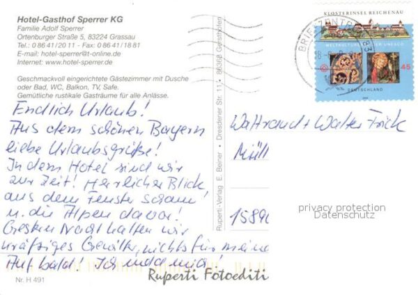 Grassau Chiemgau Hotel Gasthof Sperrer Frauenchiemsee He – Bild 2